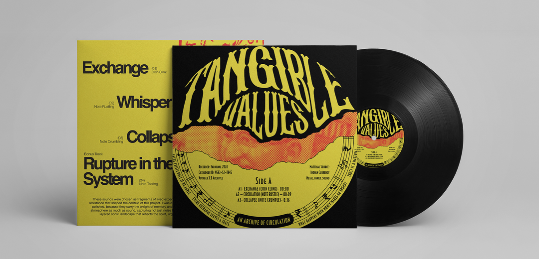 Currency Archive - Tangible Values LP cover design